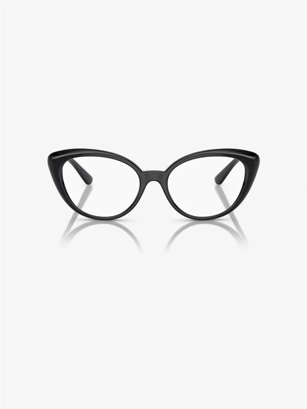 Versace Black Cat-Eye Optical Glasses with Gold Accents
